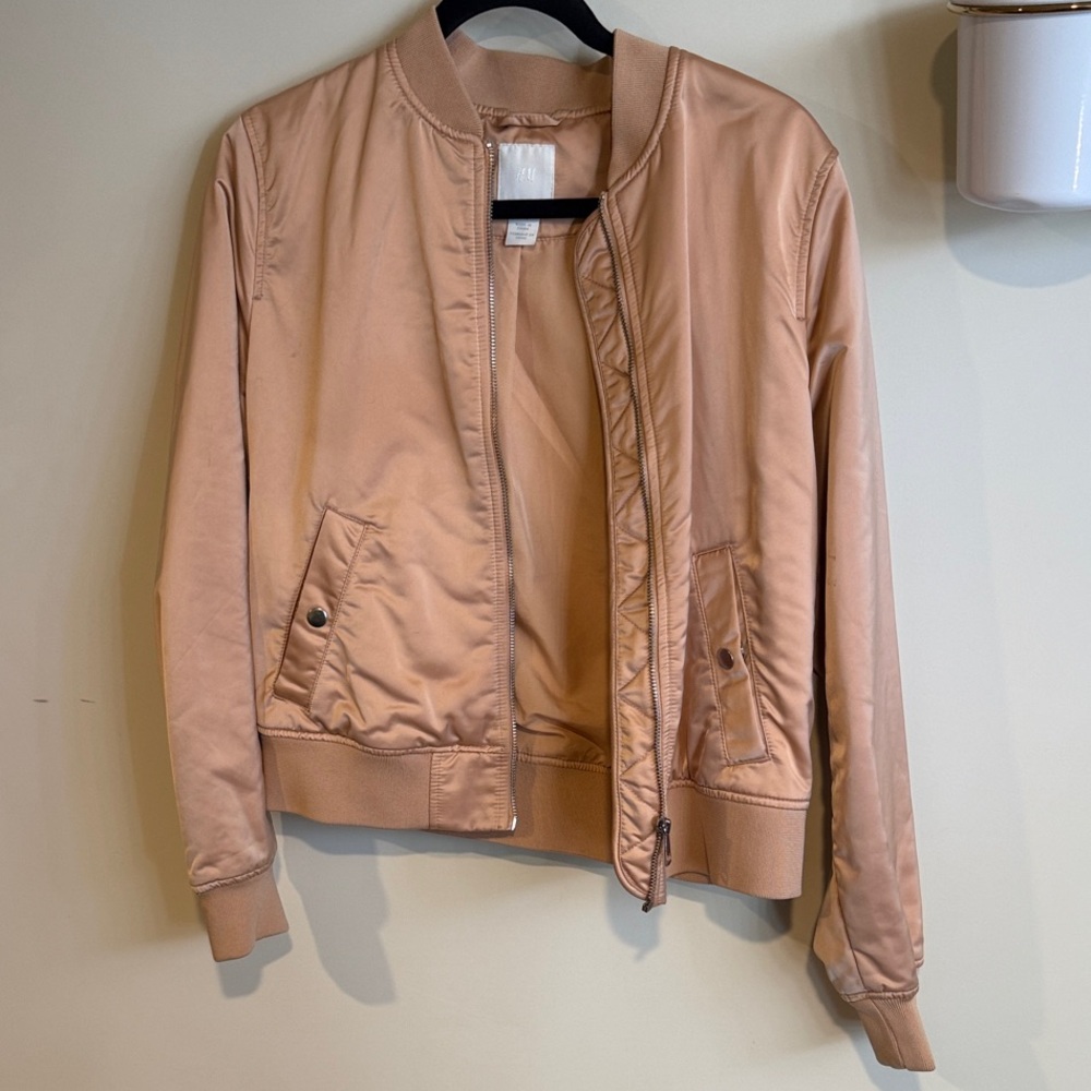 Rose Gold Bomber Jacket